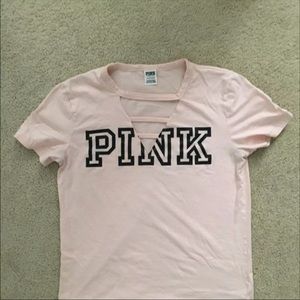 Pink vs campus tee